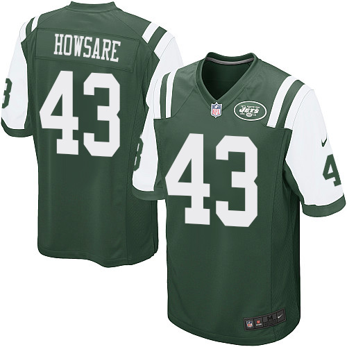 Men's Game Julian Howsare Nike Jersey Green Home - #43 NFL New York Jets